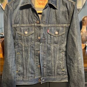 Levi's Blue Denim Jacket with Logo Patch
